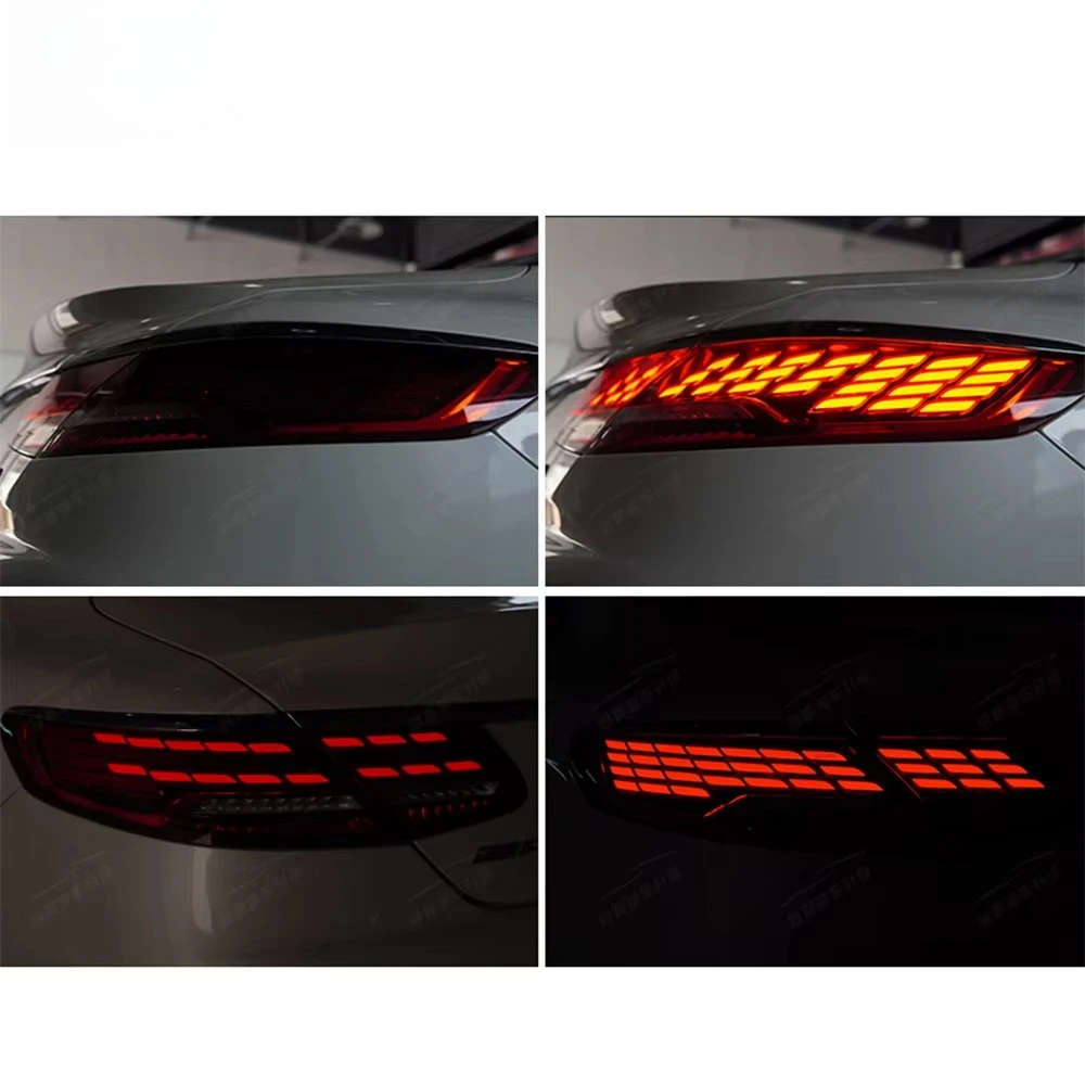 Auto Lighting System C217 Tail Lights Tail Lamp Truck Led Tail Light  PP Material 2014-2020 Year Rear Back Lamp Car Accessory