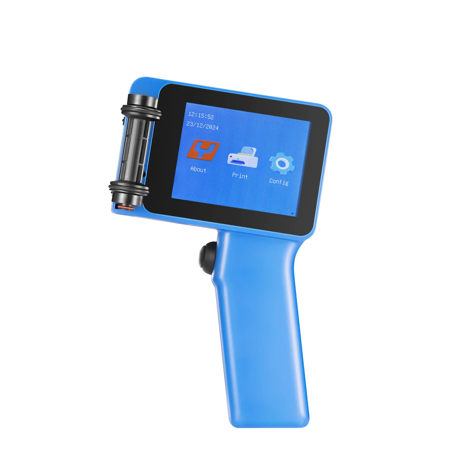 YAOMATEC 25.4mm Black/Blue/Grey Handheld Inkjet Printer for Plastic Packaging Bags