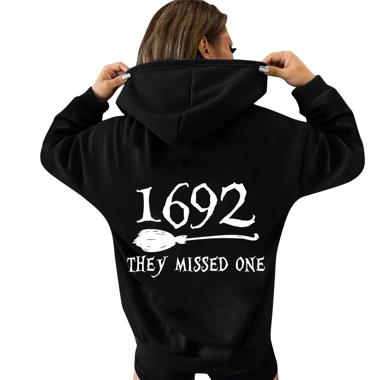 

Womens Print Sweatshirts Hoodies Long Sleeve Shirts Pullover Fall Clothes With Pocket Korean style 90s Kpop chic