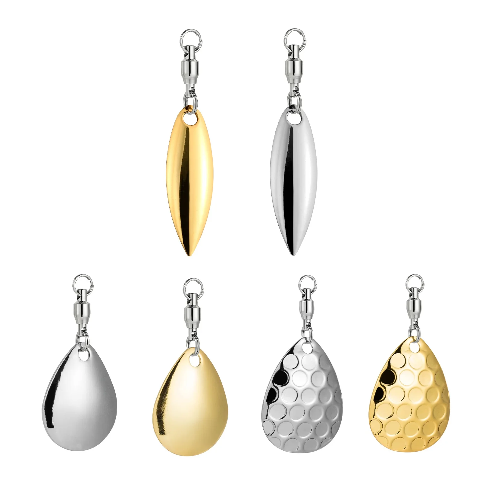 

10 шт., рыболовные Спиннеры с Вертлюгами