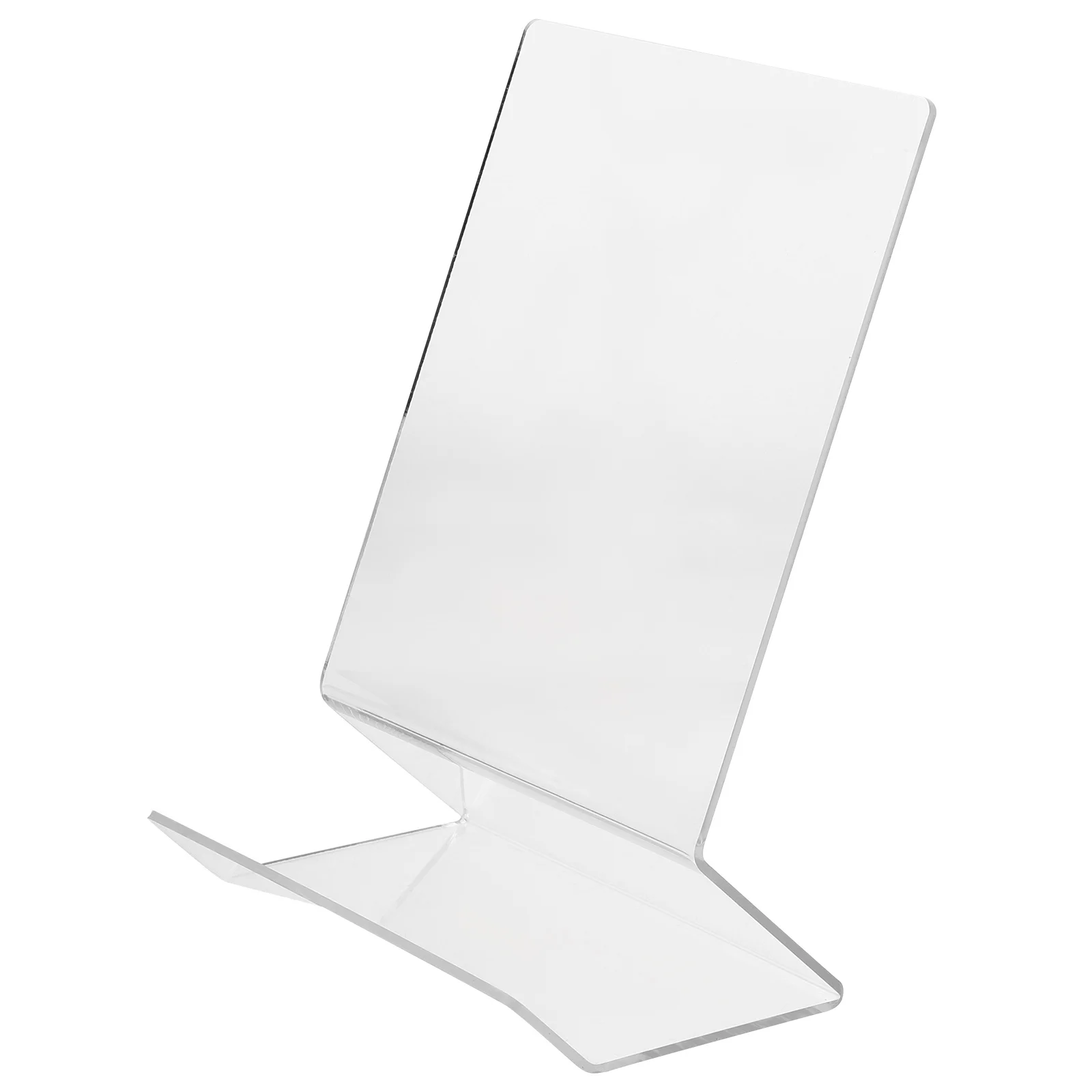 

Premium Acrylic Book Stand Transparent Rack Simple Design Book Support for Desktop Tidy Bookshelf Home Office Use