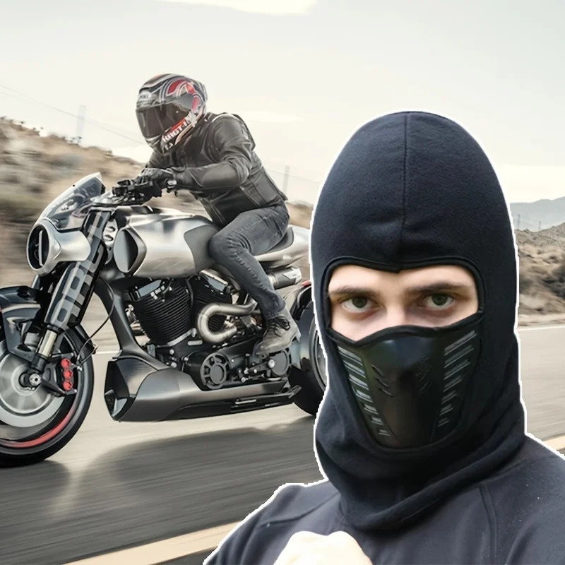 Motorcycle Headgear Electric Bike Riding Cross Country Protective Dust-Proof Breathable Winter Warm Mask  Motorcycle Riding Gear