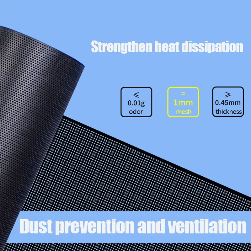 30x50 50x50cm Chassis PVC Dustproof Mesh Desktop Computer Host Side Panel Cover Cabinet Heat Dissipation and Ventilation