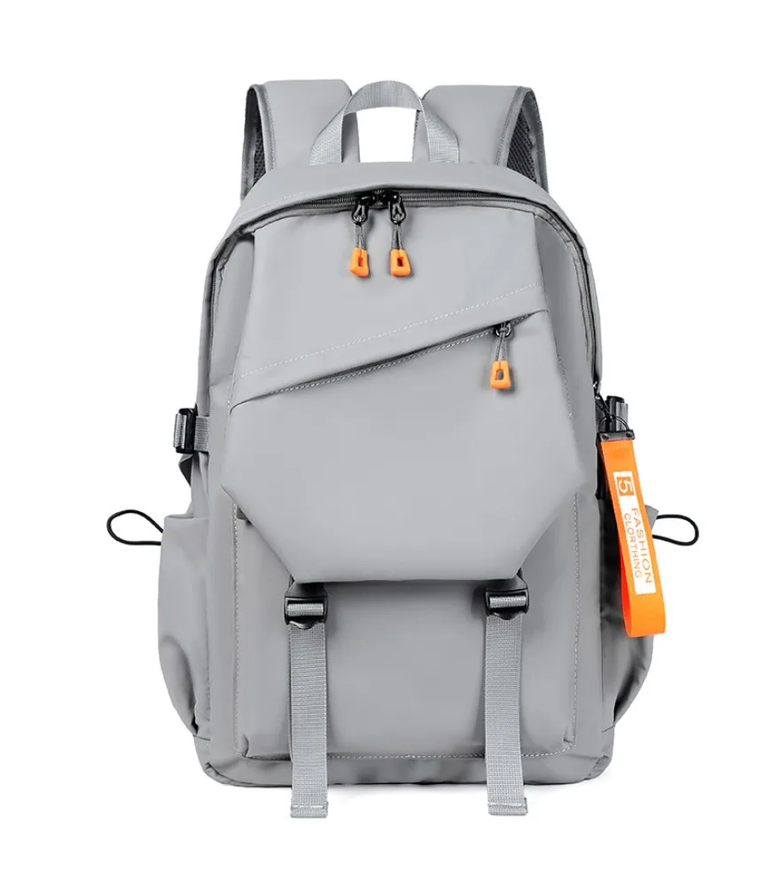 Solid color simple travel convenient outdoor student schoolbag wholesale leisure backpack student