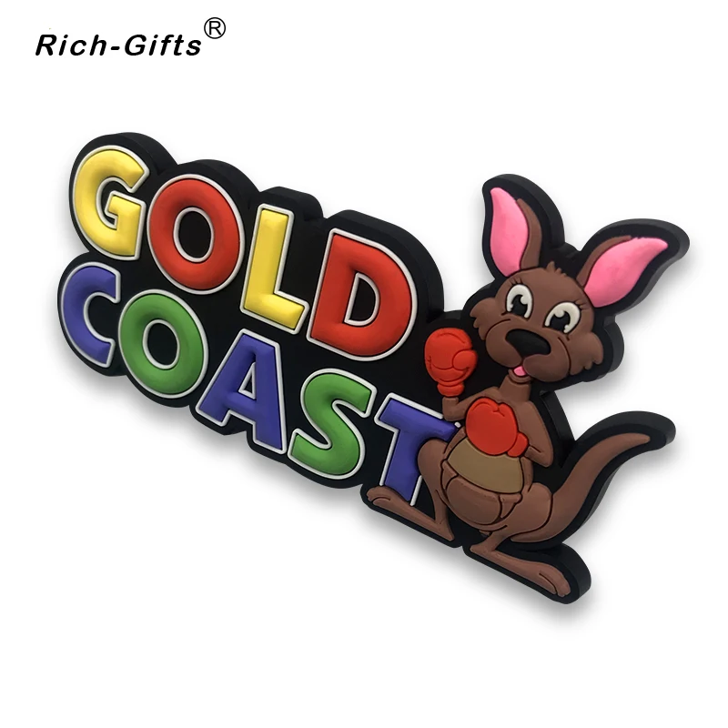 Personalized 3D Soft Rubber Souvenir, Custom Fridge Magnet Australia, OEM and ODM