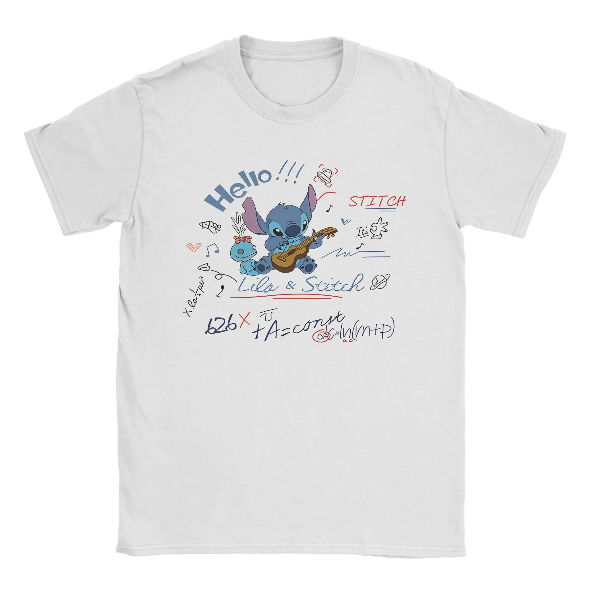 

Stitch Cartoon (6) Cotton T Shirt For Male Summer Vintage T Shirts Round Neck Popular Tee Shirt Oversized Hot Sale Clothes