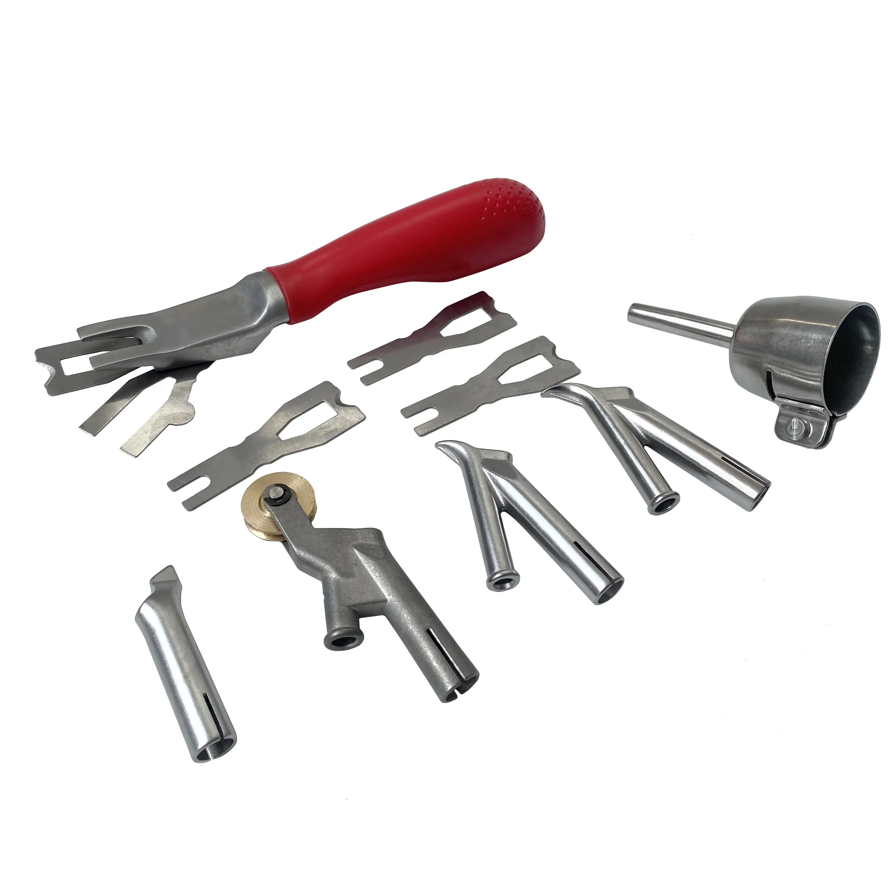 

NEW Vinyl Floor Slotter with Carpet Trimmer 5pcs Welding Nozzles for 1600W Hot Air Torch Heated Tips Parts Power Tool Accessory