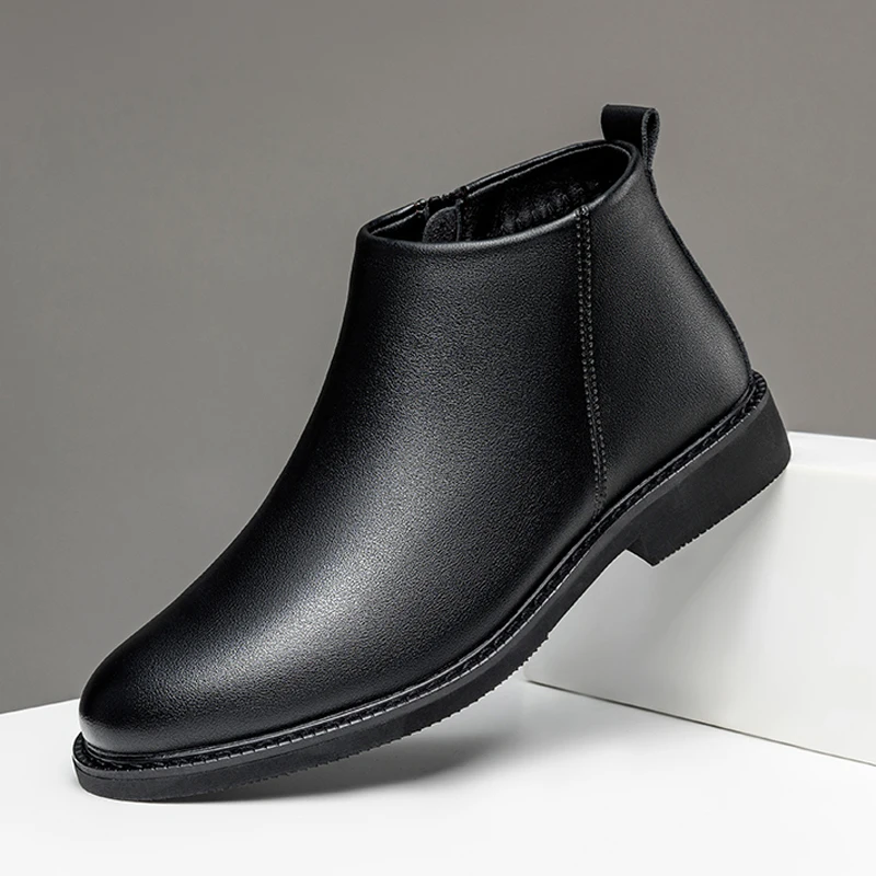 

2025 Autumn/Winter High-Quality Chelsea Leather Shoes, Anti-slip, Wear-resistant and Filled Soft Leather Shoes for Leisure Use