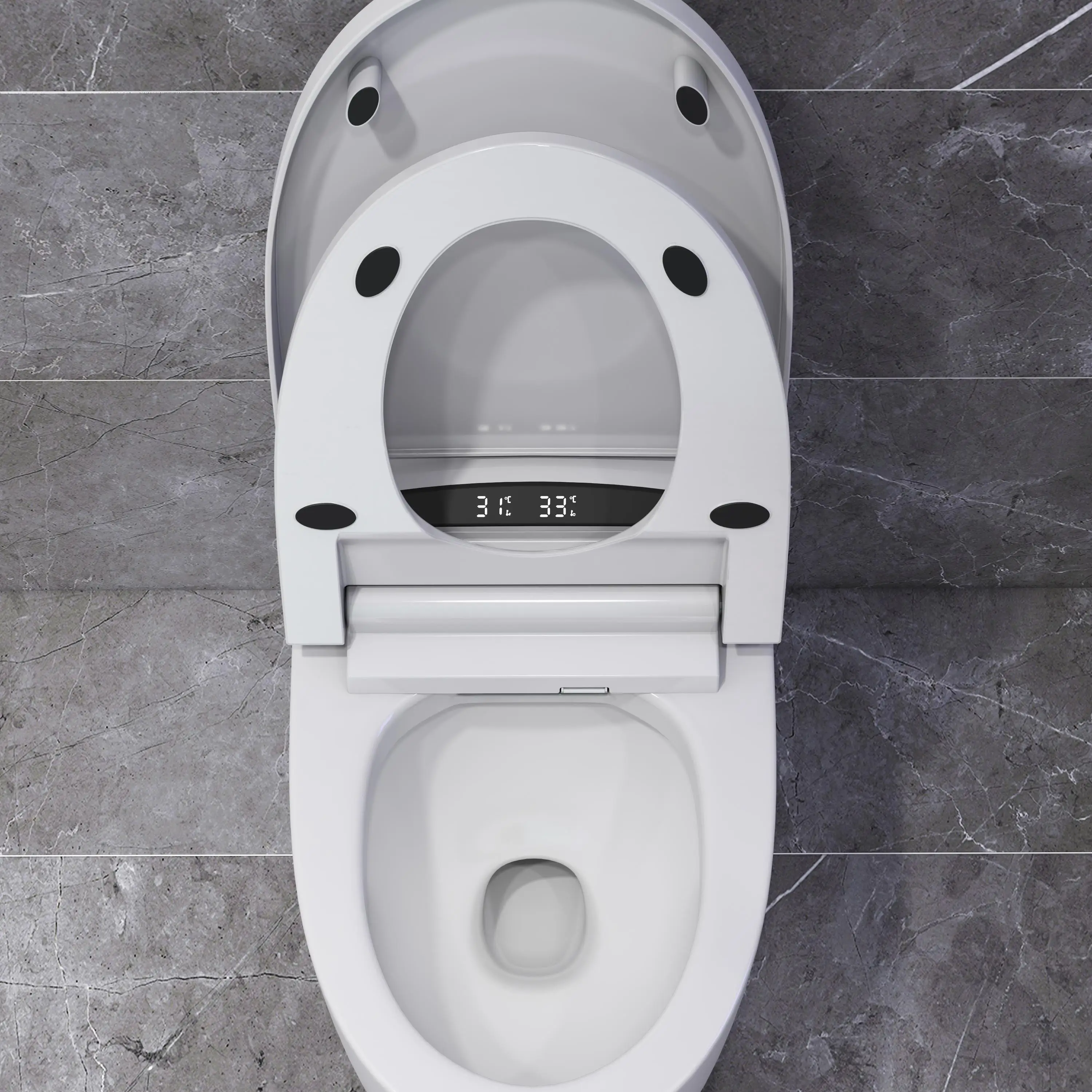 Smart Household Toilet Large Diameter Ceramic Deodorant Super Siphon High Capacity Remote Control Flush Seat Heating Feature