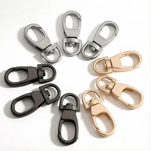 5pcs Metal Swivel Buckle Snap Hooks for Bags Purse Handbag Strap Keychain DIY Buckles