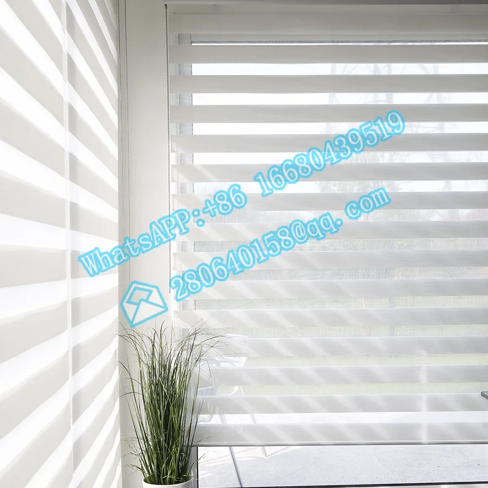 Zigbee Wifi Google Alexa Motorized Roll Down Shade Motor Blind Electronic Curtains Smart Zebra Blinds