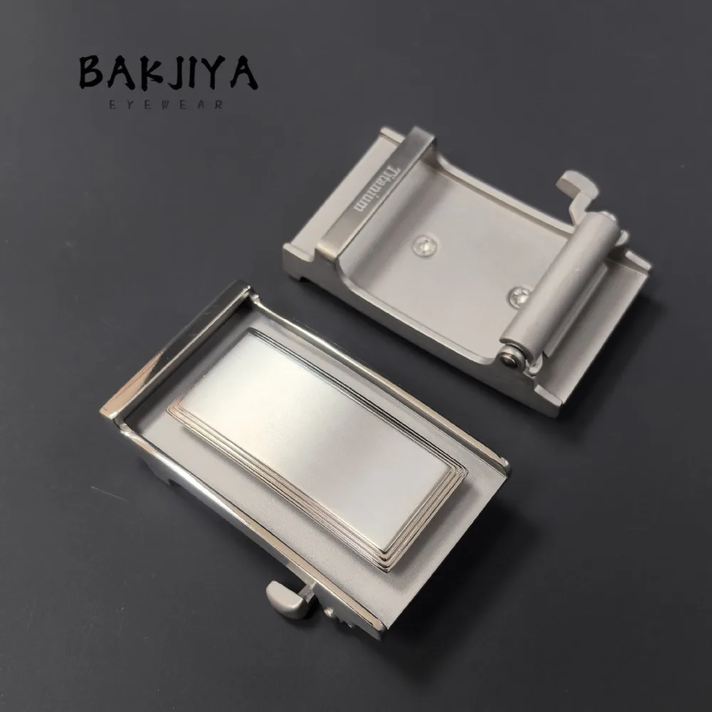 Lightweight Pure Titanium Automatic Men Belt Buckle 3.5/3.8cm Toothless Slide Buckles Hypoallergenic Leather Waist Belt Fastener