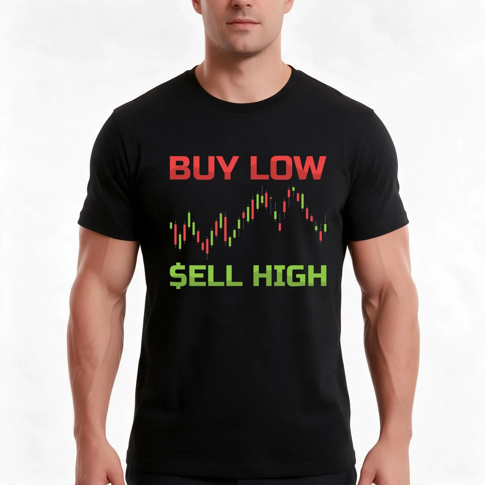 Buy Sell - Gift for Traders Stock Market Trading Buy Sell T-Shirt, Summer Casual Cotton Tee, Oversized Streetwear Tops