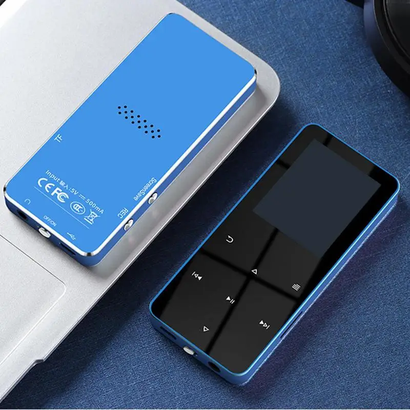 Touch Screen Mp3 Player Built In 4GB 300mAh Battery Music Player 1.8 Touch Screen 128GB Max Storage HiFi Lossless Sound Quality