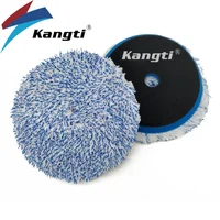 Disco de abrillantado para coche, almohadillas de pulido de microfibra de 3/5/6 pulgadas, recién llegado, almohadilla de encerado de esponja para pulidores RO, DA, GA