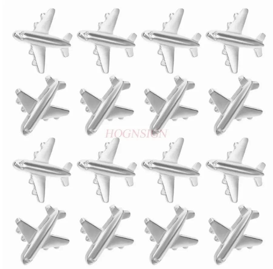 30Pcs Cork Board Aircraft Pushpin Map Nails Metal Notes