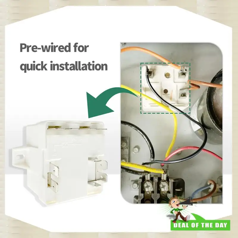 24-Hour Delivery 3X Relay Compatible With Leer 35A Potential Relay For Refrigeration, HVAC Systems - Compatible With Freezers An