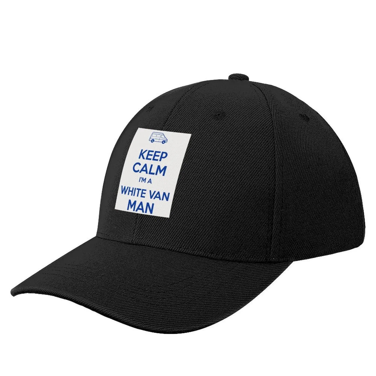 

Keep calm, I'm a white van man Baseball Cap Anime Hat hiking hat Beach Outing derby hat Men's Caps Women's