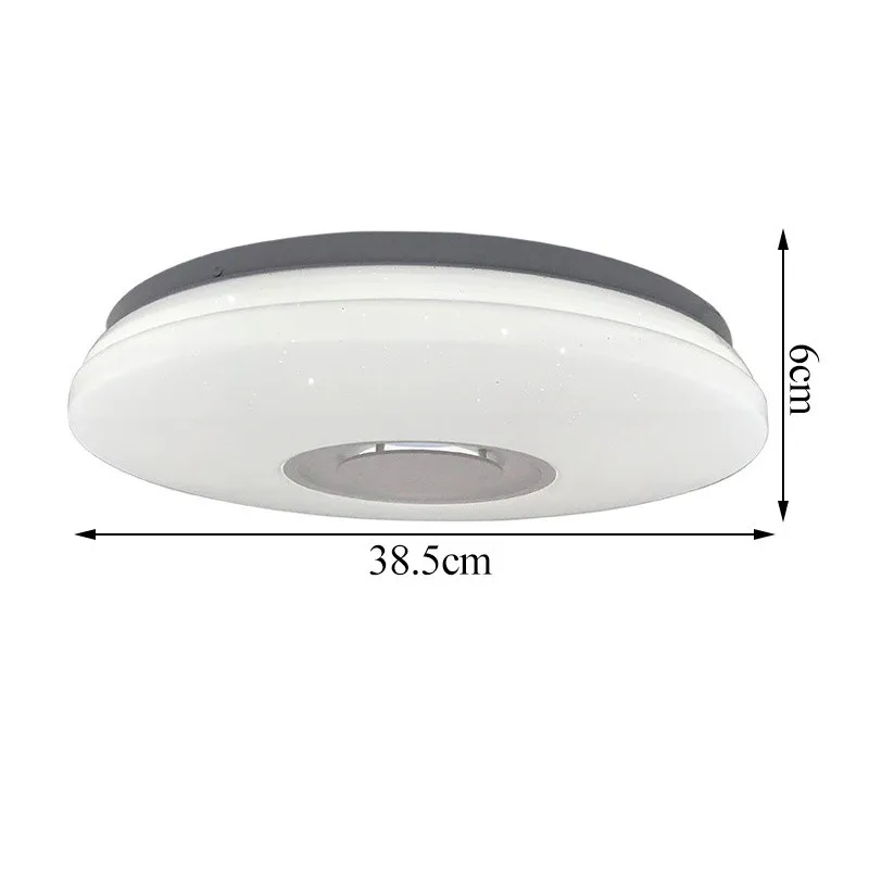 Imagem -05 - Luz de Teto Led Starlight com Bluetooth Music Speaker Lâmpada Dimmable Flying Saucer 72w