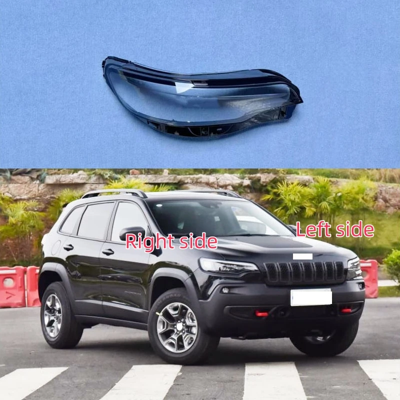 For Jeep Cherokee 2019 2020 2021 Car Headlight Shell Headlamp Lens Cover Replace Lamp Shade Headlamp Glass
