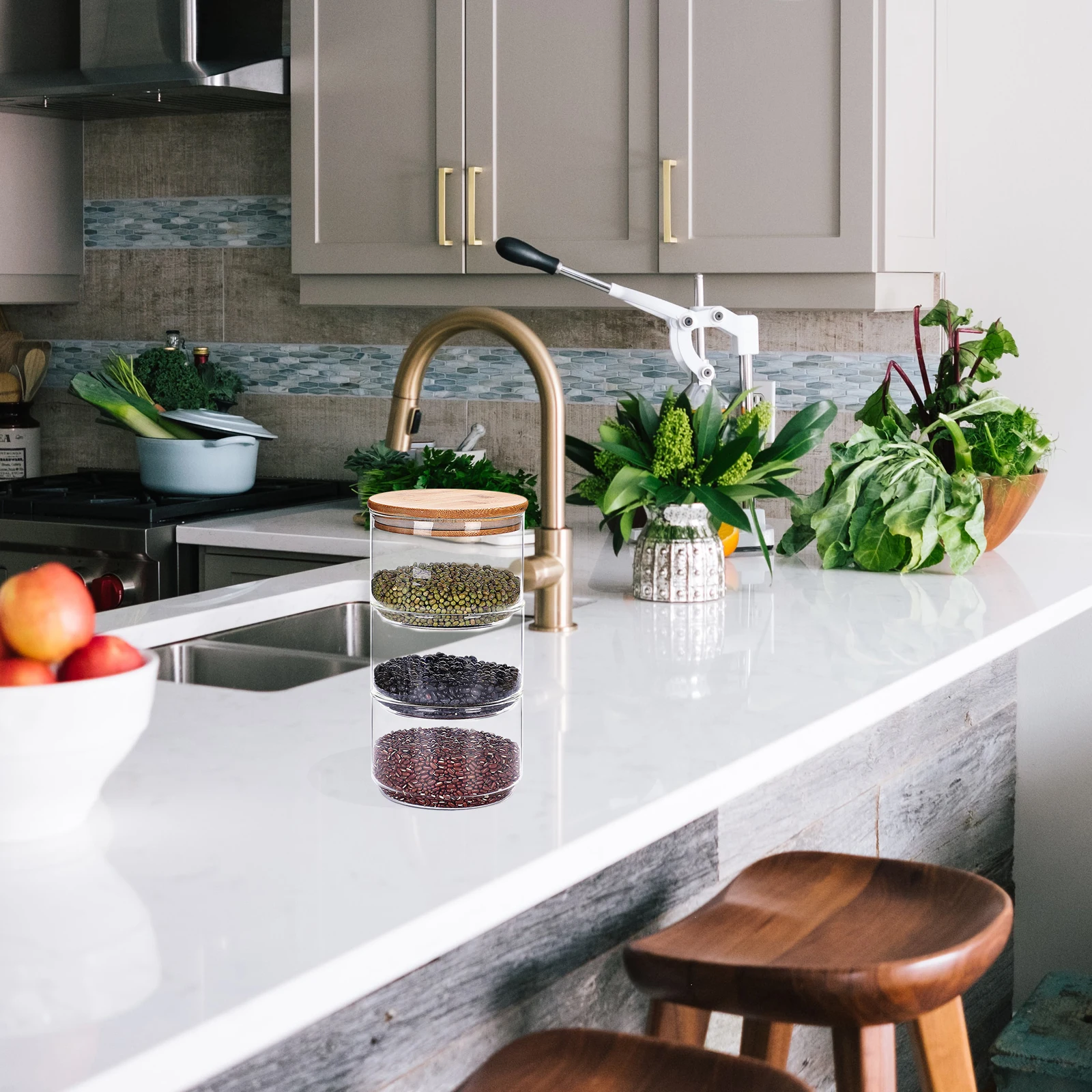 

1pc Nordic Style Glass Fruit Bowl Food Serving Salad Plate Dessert Tray Kitchen Tableware 12Cm 15Cm 18Cm Long Lasting