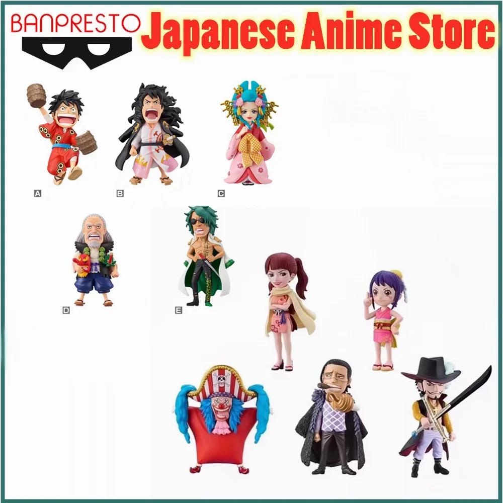 Figuras de Acción Originales de BANDAI de One Piece: Shinobu, Kurozumi, Tama, Buggy, Dracule Mihawk, Sir Crocodile, WCF, Anime
