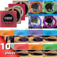 10 Sets/Piece Wholesale Classical/Acoustic/Electric Guitar Strings Popular Musical instrument Accessories Guitar Parts