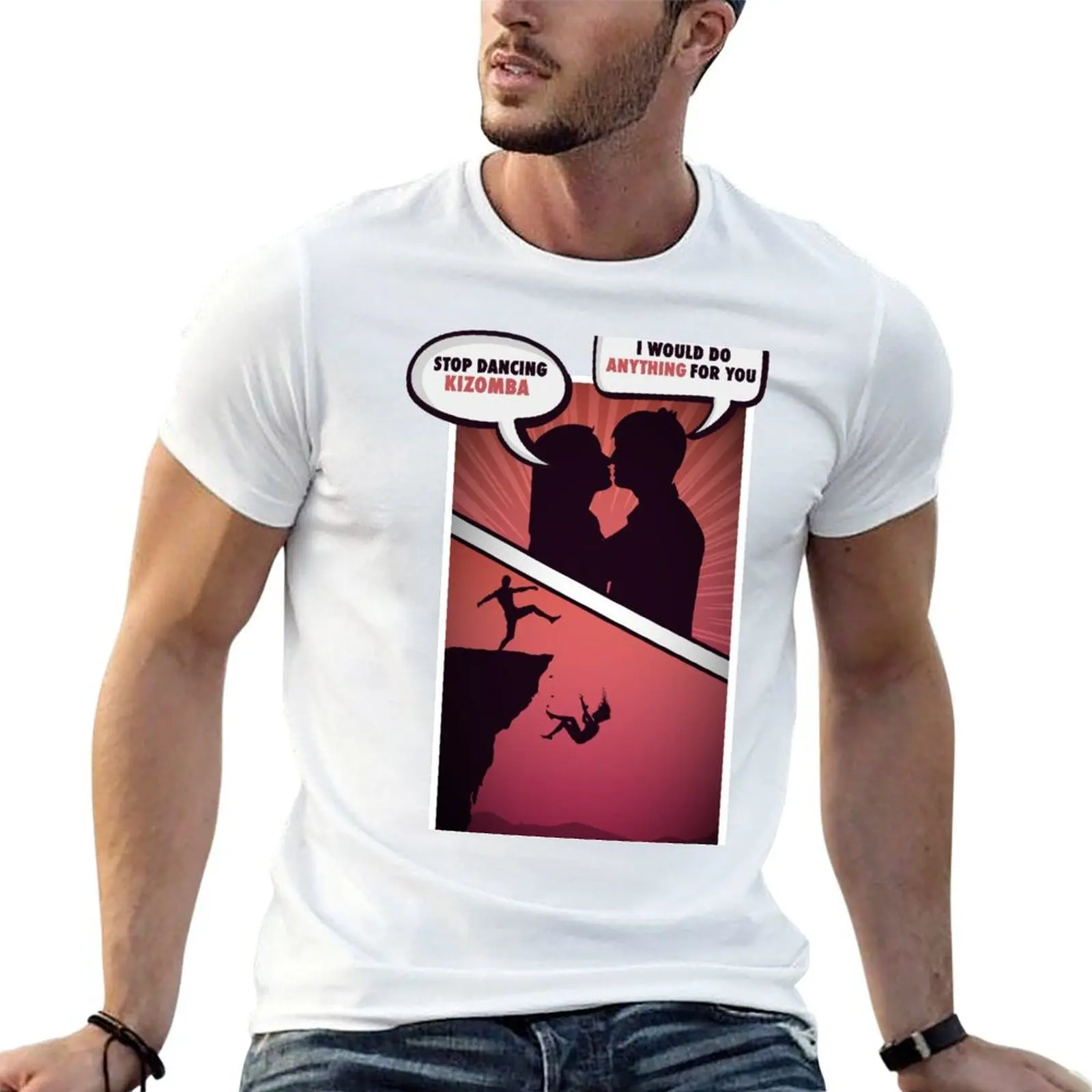 

kizomba first T-Shirt man t shirt cotton high quality t shirt man casual t shirts for man cotton funny T-Shirt