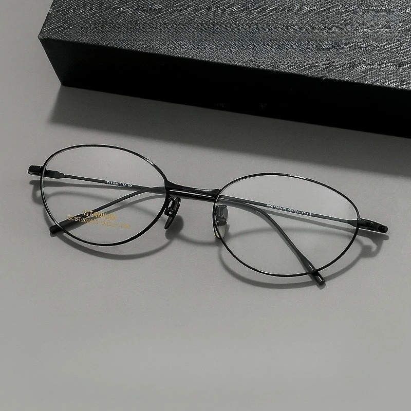 

Exquisite Design Fashion Oval Alloy glasses frame men women optical Myopia Presbyopia prescription Lenses attachment eyewear