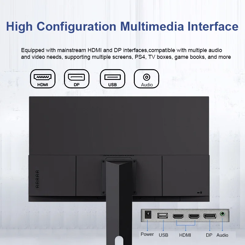 Imagem -05 - Monitor de Computador 27 Polegadas pc 4k Uhd 60hz Ips 1ms Sincronização Adaptável Montagem Vesa 100 Rgb Compatível Hdmi dp