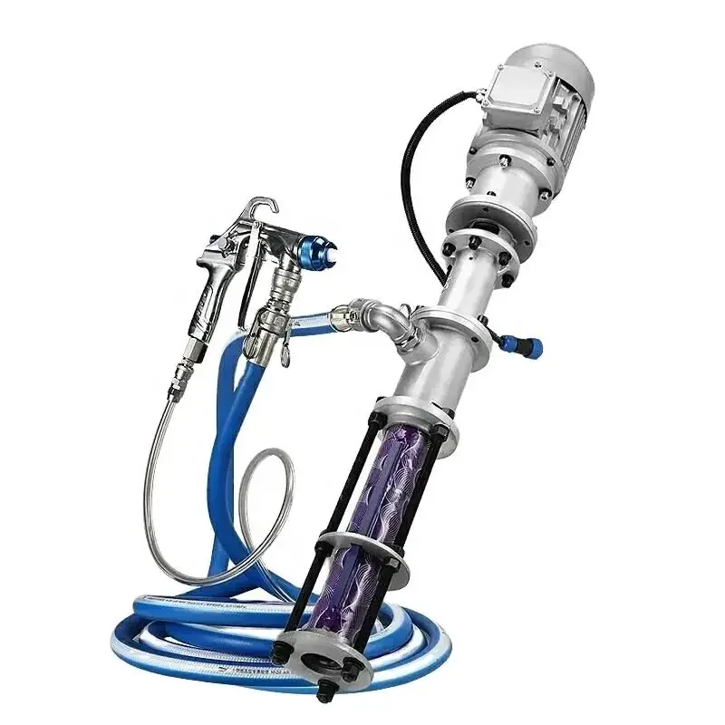 Brushless steel gun exterior wall real stone paint sprayer high power putty waterproof fireproof machine all-in-one machine