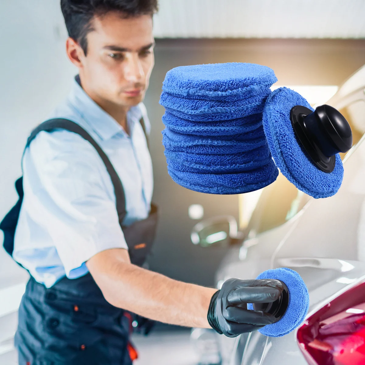 8Pcs Car Polishing Sponge Soft High Quality Durable Car Wax Applicator Pad Beauty Cleaning Tool Wax Applicator