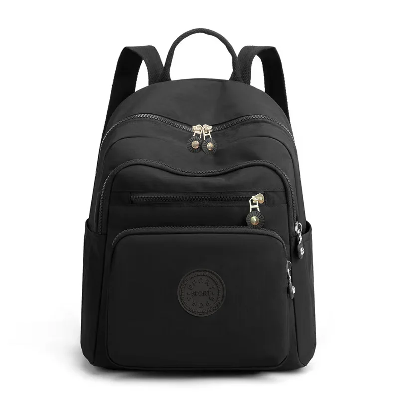 Doppelschultertasche, modisches Oxford-Gewebe, Herren- und Damentasche, Nylonstoff, lässiger Einkaufsrucksack – Detail 6