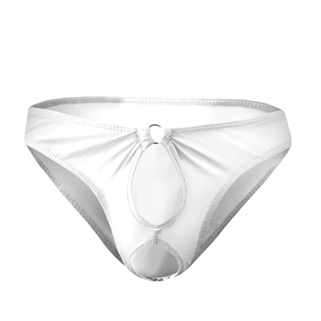 Biancheria intima da uomo erotica Foro per pene aperto G-String Gay Sexy Vita bassa Breve Perizoma Lingerie Sissp Mutande porno Cazzo esposto Undies