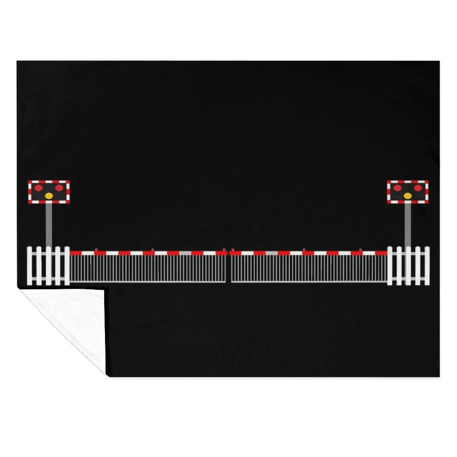 

UK RAILWAY LEVEL CROSSING Throw Blanket Heavy funny gift Comforter Winter beds Blankets