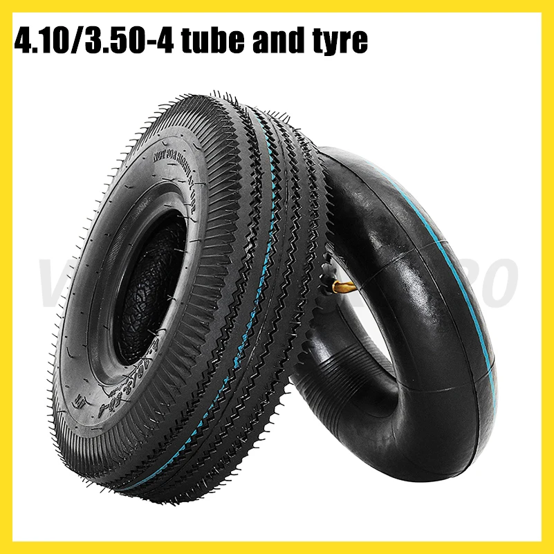 

10 Inch 4.10/3.50-4 Inner Tube Outer Tyre pneumatic Tires for Warehouse Cars Scooter Wheel