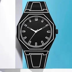 Fashion Creative Sketching Watch Simple Leisure Sports Waterproof Watch Creative Design Men's and Women's Modern Watch