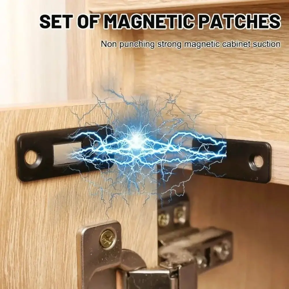 

Strong Magnetic Force Magnetic Door Catch Durable Material Stable Design Magnet Cabinet Catch Long-Lasting Simple Appearance
