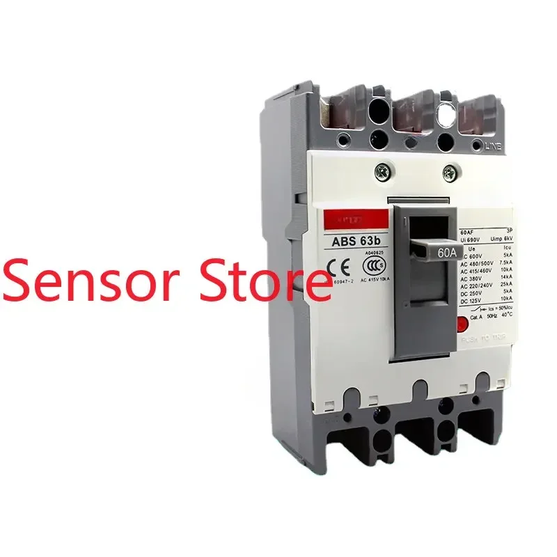 Diandian (Wuxi) MEC Three-phase Molded Case Circuit Breaker ABS63b 60A 3P
