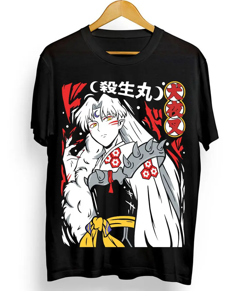 T-shirt Inmkasha Sesshomaru pour filles, Red Moon Inu Yasha, Anime Manga Gifts, Toutes tailles