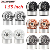 RCZIPROY Creeper 1.55 inch off-road metal lock rims for 1/10 1/12 D90 TF2 Tamiya CC01 LC70 MST JIMNY Axial 90069 RC wheels
