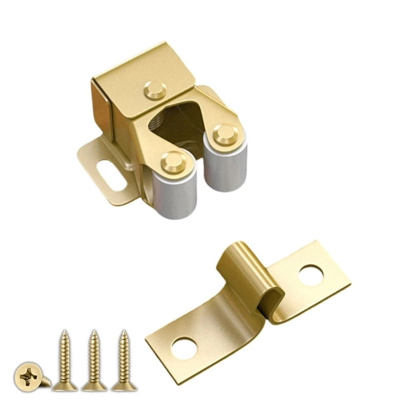 Pack Of 10 Cabinet Door Push Secure Cold Rolled Metal Strong Close Furniture Door Seize For Bathroom Cupboard Or Office 448A