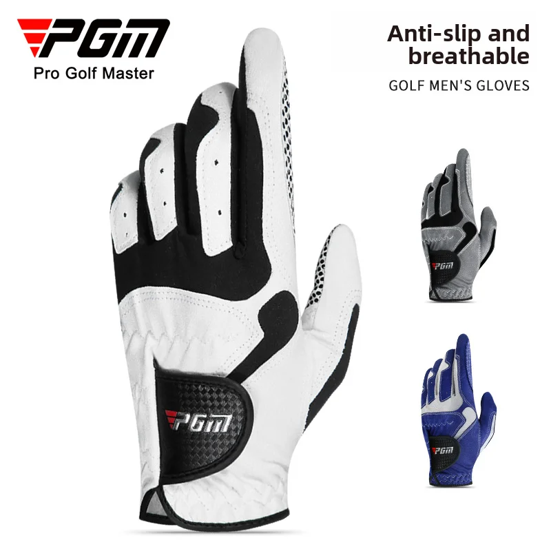 

Pgm Professional Golf Gloves Microfiber Cloth Fabric Breathable Non-slip Gloves Club Swing Putting Training Gloves