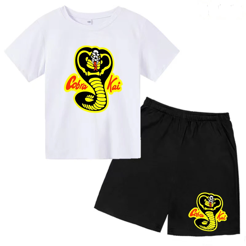 Children\'s Wear Viper Cobra Kai T-shirt Cotton Crewneck Casual Top and Shorts Boy Girl Baby Teen Charming Fun Fashion Clothing