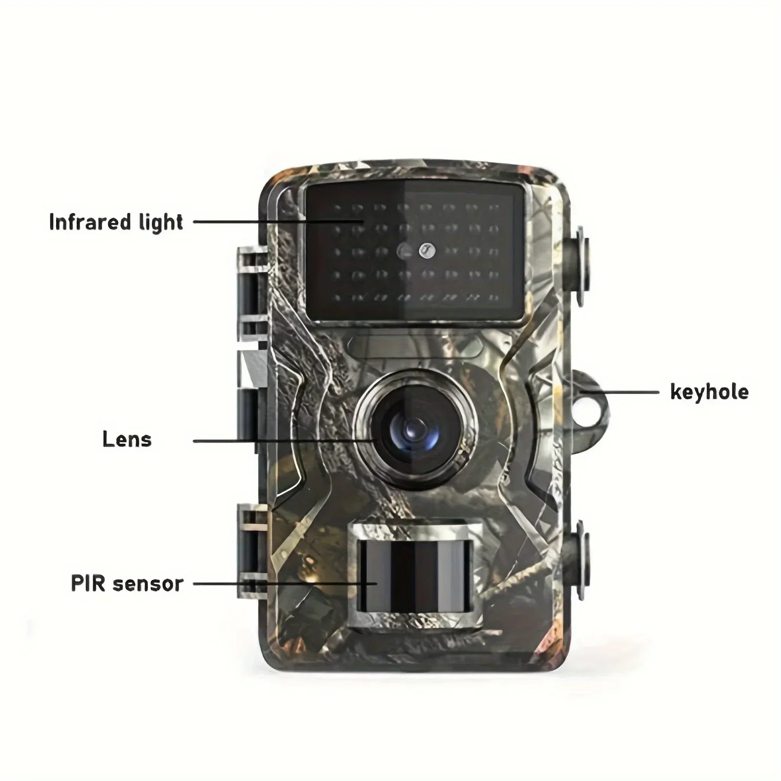 

Wildlife Hunting Camera with Infrared Night Vision, Outdoor Motion Activated Trail Game Cam for Surveillance