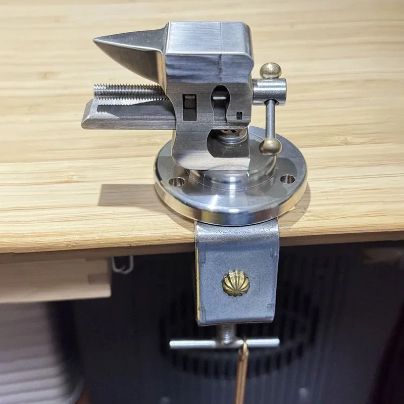 

304 Stainless Steel Mini Vise With Anvil Table Hand Tools Adjustable Desktop Clamp Watch Repair Ornaments Anvil DIY Base