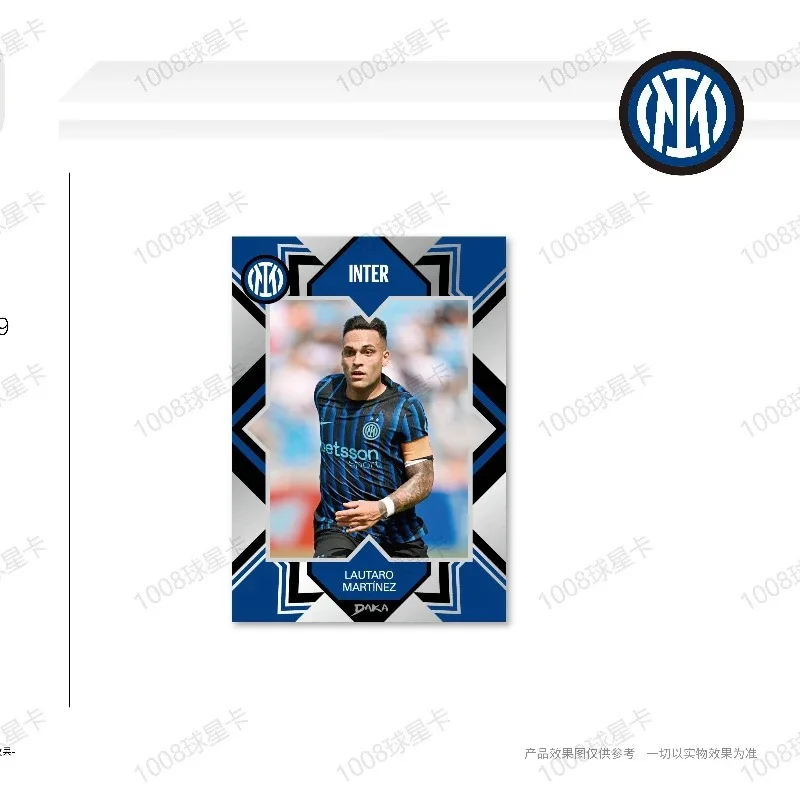 NEW 2025-2026 Daka Inter Milan Football Collection Card Real Madrid Barcelona Manchester Juventus Ale Star Player Signature Card view 3