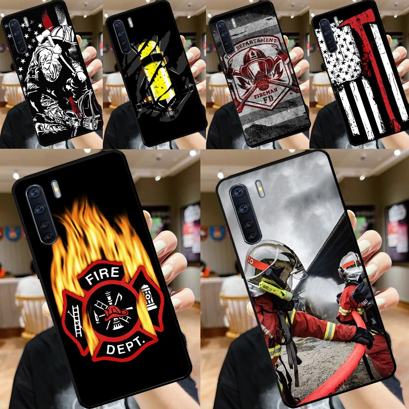 Firefighter Heroes Fireman For OPPO A79 A38 A58 A78 A98 A54 A74 A94 A16 A76 A96 A5 A9 A52 A72 A15 A17 A57 A53S Case