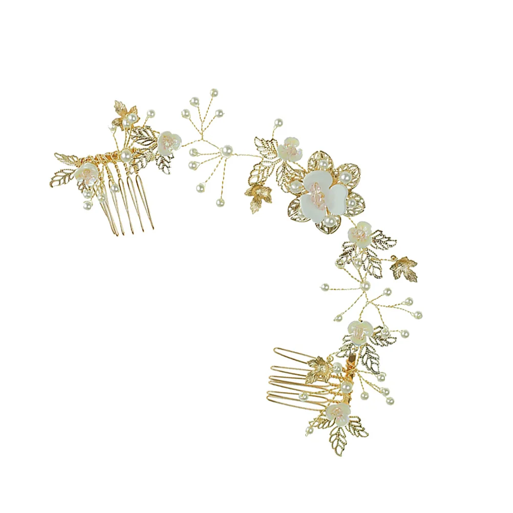 

Alloy Hair Comb Elegant Wedding Combs Clips Prom Accessories Bridesmaid Flower Girls Headpiece Bridal Hair Jewelry