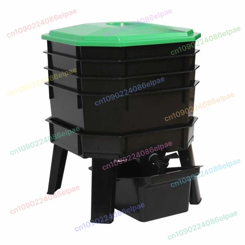 

Thickened earthworm breeding box outdoor fermentation large capacity multi-layer fermentation deciduous compost bucket